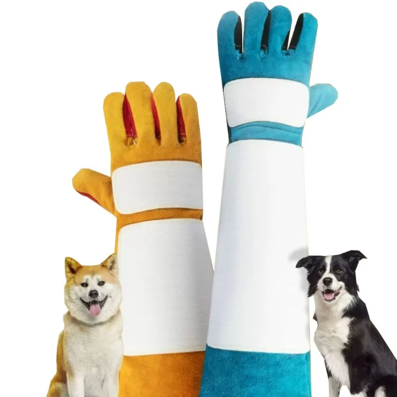 Thick Animal Handling Gloves Durable Scratch/Bite Resistant
