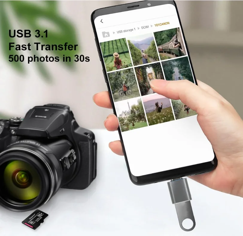 USB C to USB 어댑터, USB C 어댑터, 타입 C 남성 to USB 여성 어댑터, OTG USB 어댑터 to USB C