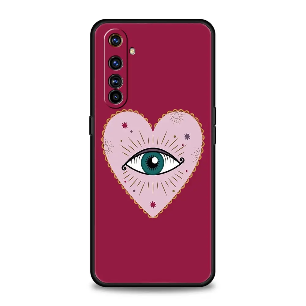 Lucky Eye Blue Evil Eye Protective Phone Case - Stylish Black Cover
