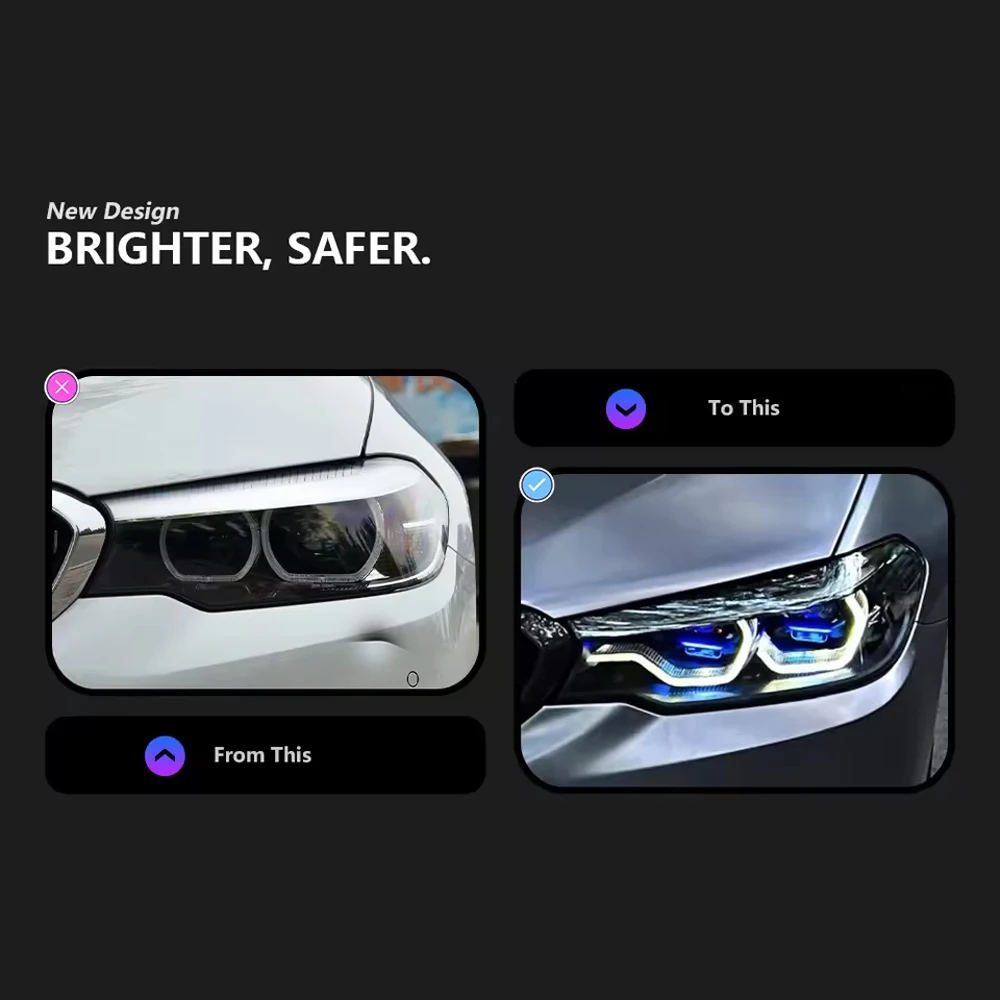 ビー・エム・ダブリュー 5シリーズ VII (G30/G31/G38) LCI [2020 .. 2024] - 米国のホイール装備データと仕様 | Wheel-Size.jp BMW 5シリーズ18-20年式ヘッドライトアセンブリG30 G38改造後期LCIブルーアイブロウデイタイムランニングライトバーと互