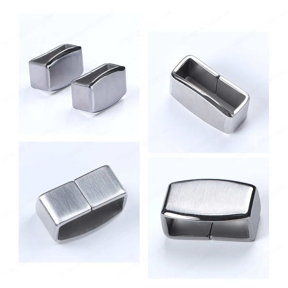 Premium Metal Ring Buckle Watch Band Keeper - Silicone Nylon Strap Accessories
