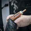 Mini Anti Scalding Multifunctional Car Ashtray Walnut Cigarette Case for 5.2/6.8/7.8mm Cigarette Smoking Gadget 2