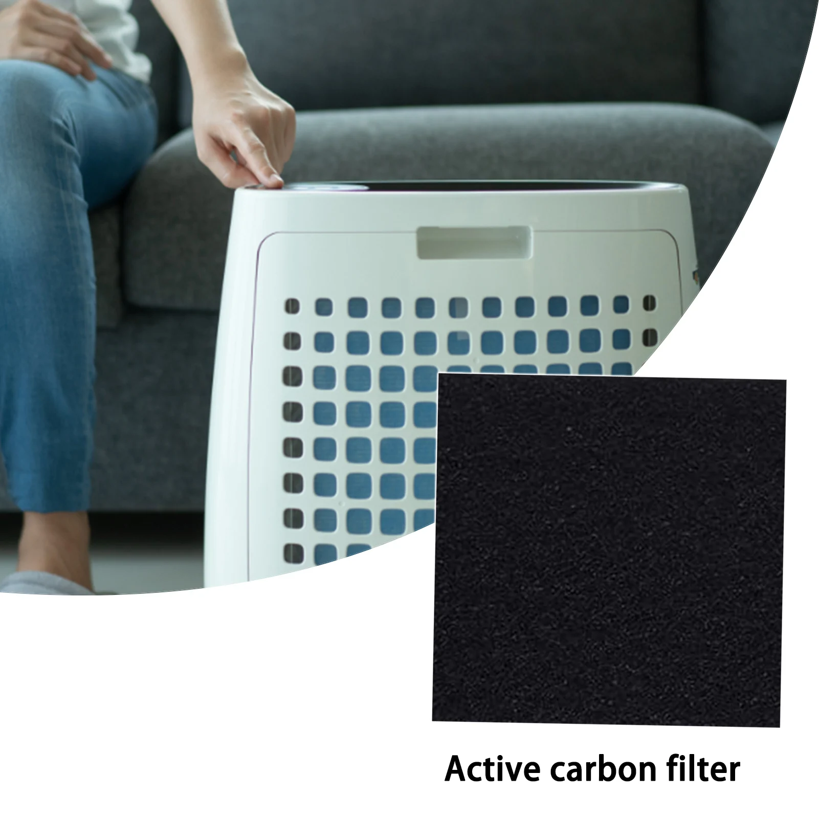 1MX1M Universal Activated Carbon Foam Sponge Air Filter Sheet Pad HEAP Air Purifiers Accessories Purifier Filter Fabric