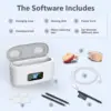 Wireless Mini Noise-cancelling Hearing Aid for Seniors, HD Digital Display, With Large-capacity Battery Charging Box 5