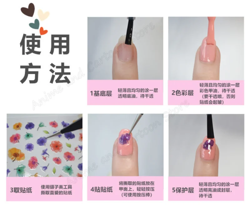 Hello Kitty Nail Art Designs For Kids !! * Apply DIY 3D Stickers * 