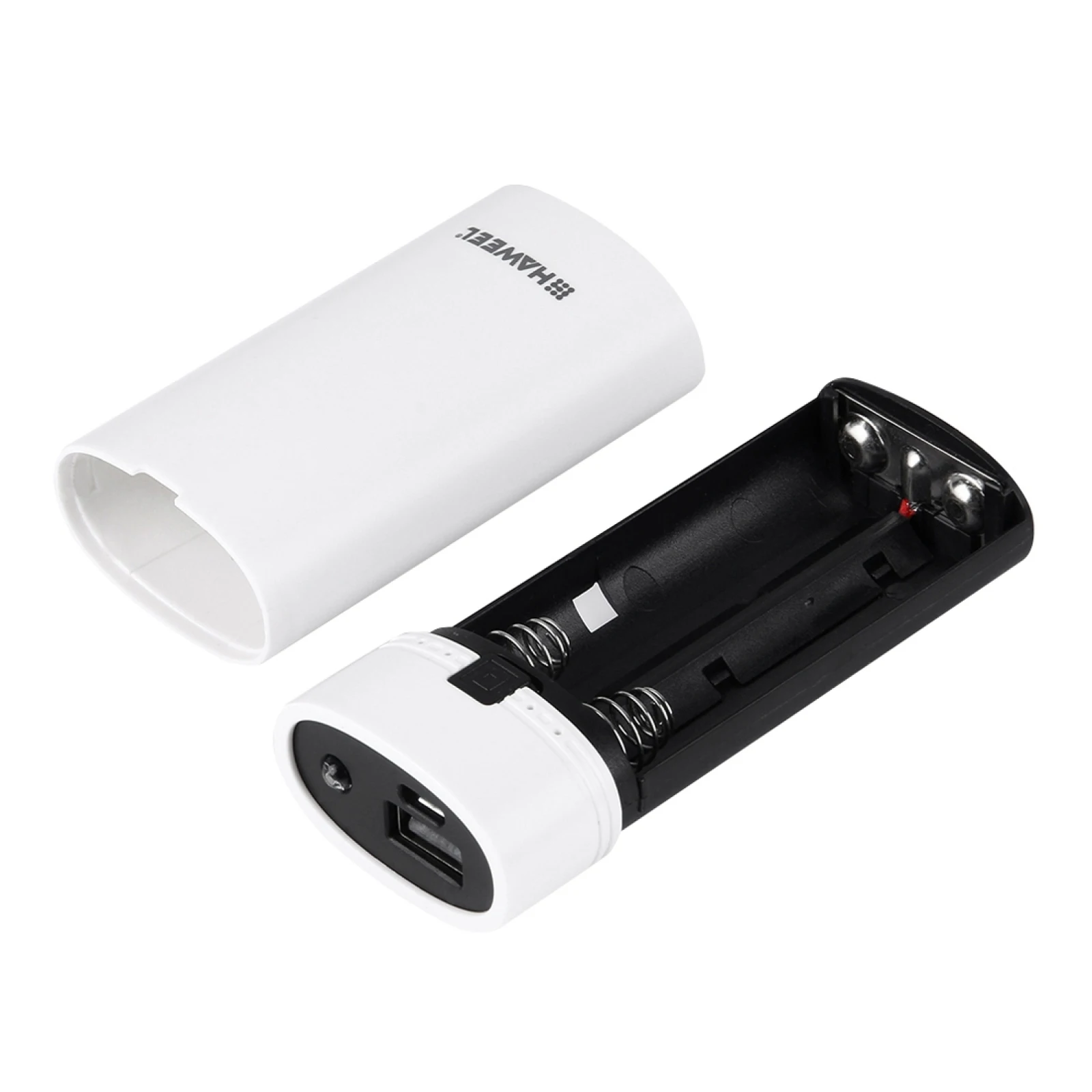 Battery Storage Box Power Bank Case Battery Power Bank Box HAWEEL DIY 2x 18650 Battery 5600mAh Power Bank Shell Box with USB Output & Indicator