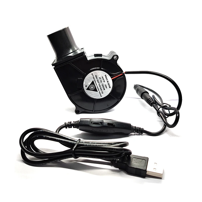 Usb Portátil Ventilador de Churrasco para Piquenique Acampamento ar Turbo Ventilador com Ajuste Velocidade Novo 7530 7cm 5v - Imagem 5