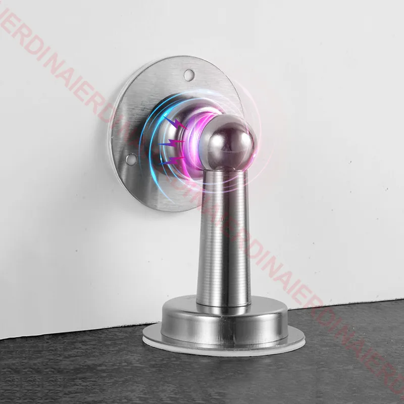 NAIERDI-304 Stainless Steel Magnetic Door Stop, rolha