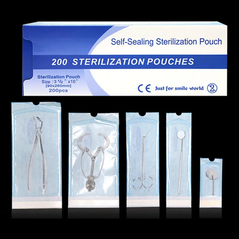 

7 Sizes Self-sealing Sterilization Pouches Bags Medical-grade Bag Disposable 200pcs/box Tattoo Accessories Supplies