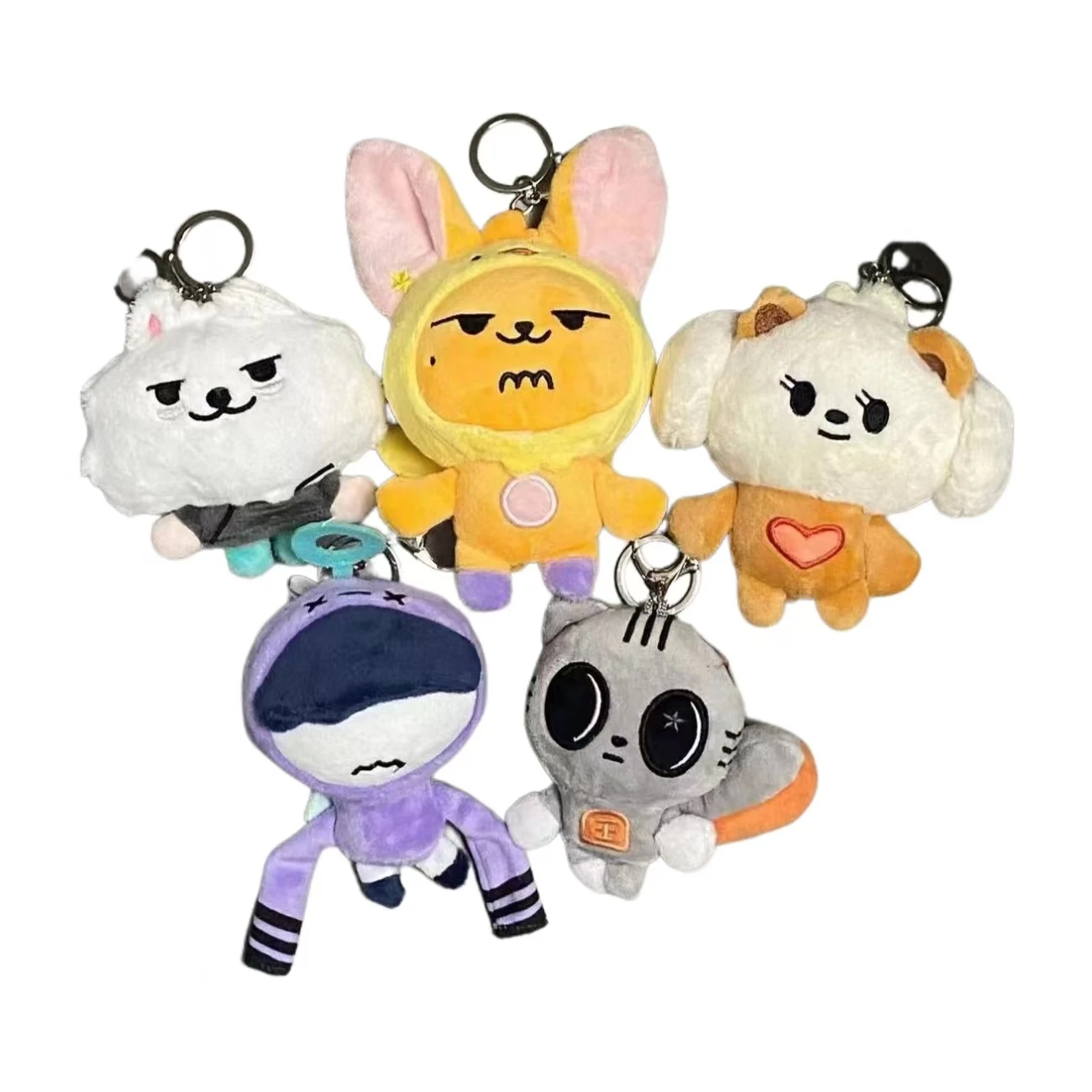 Kpop TXT Dolls Cute Soobin Beomgyu PPULBATUTutu Bar Two-Bar Dolls Soft Animals Keyrings BEOMGYU TAEHYUN Bag Pendant Fans Gifts 6