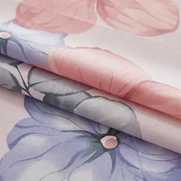 Watercolor Floral Pattern Bed Sheet Set 100% Cotton Flat Sheet with Pillowcases 3Pcs High Quality Queen King Size Bedding Set 5