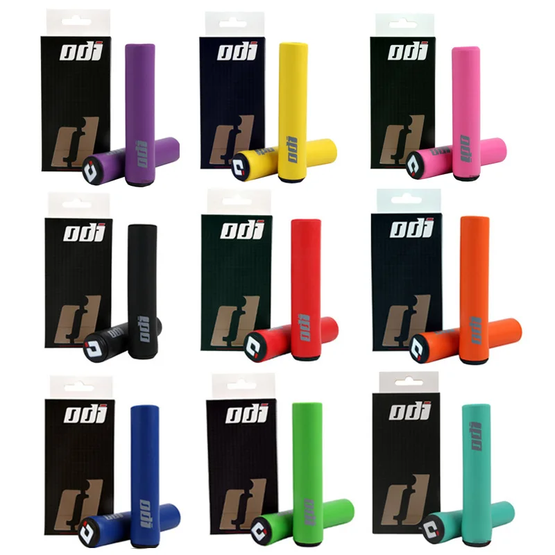 Bicycle Handlebar Grips 1 Pair Bike Handlebar Grips Cover Bicycle Grips Folding MTB Bike Ultralight Anti Slip Foaming Cuffs With Plug Cycling Parts