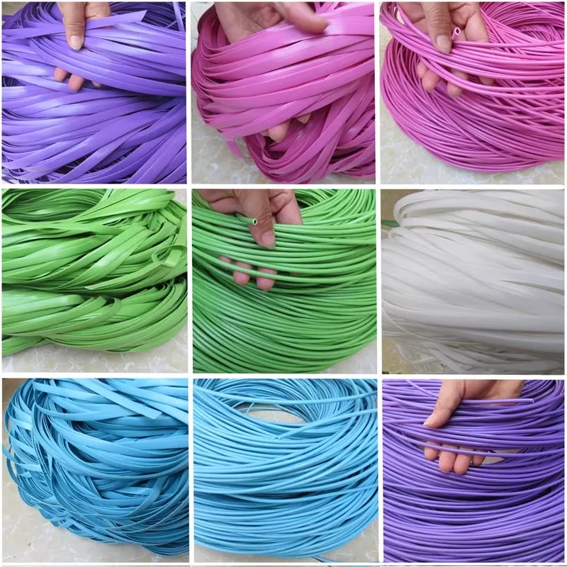 DIY Material Rope PE Vine Woven Material Woven Basket Plastic Strip Hanging Basket Repair