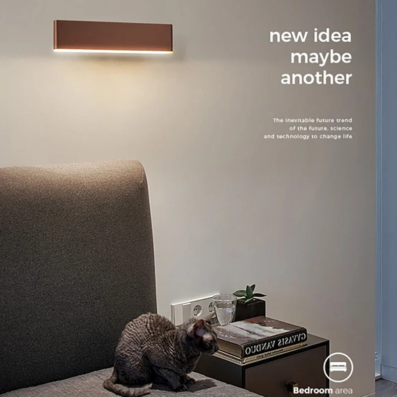 거실 다이닝 룸에 대 한 현대 LED 벽 램프 회전 침실 머리맡 알루미늄 벽 조명 실내 홈 장식 벽 Sconce 광택