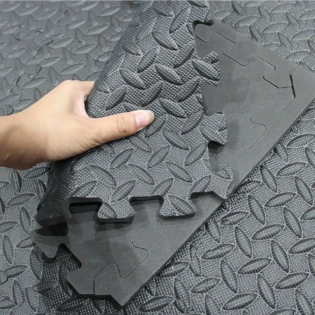 6/12 Piece Fitness Foam Mat Gym Floor Protection Interlocking Anti Skid Mats for Home Fitness Equipment Waterproof Fitness Mat 3