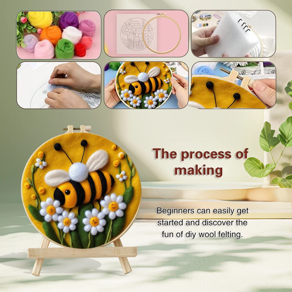 Wool Felting Needles Set Animals Pattern For Wool Paintings Craftwork DIY