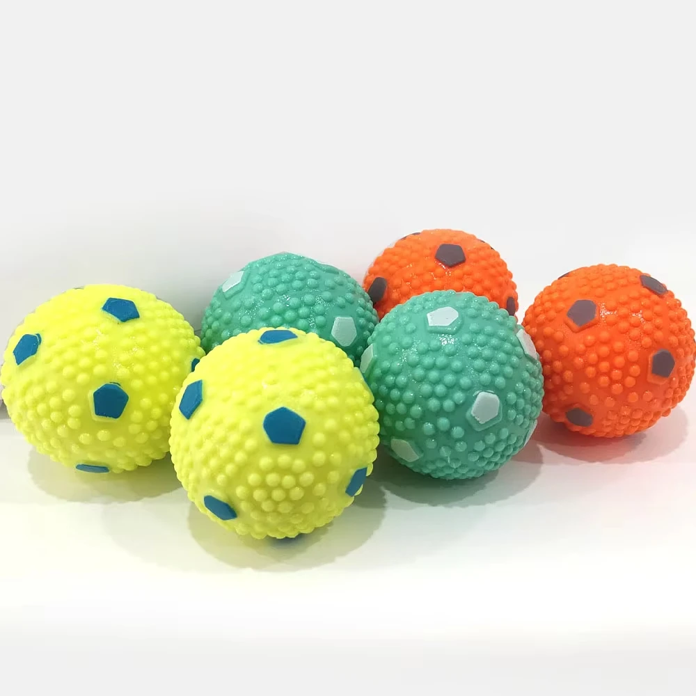 12 PCS Tennis Launcher Elastic Ball for Small and Medium Size Dogs Playing Fetch Latex Ball 2inch Dog Toy Portable Tennis Throw 6