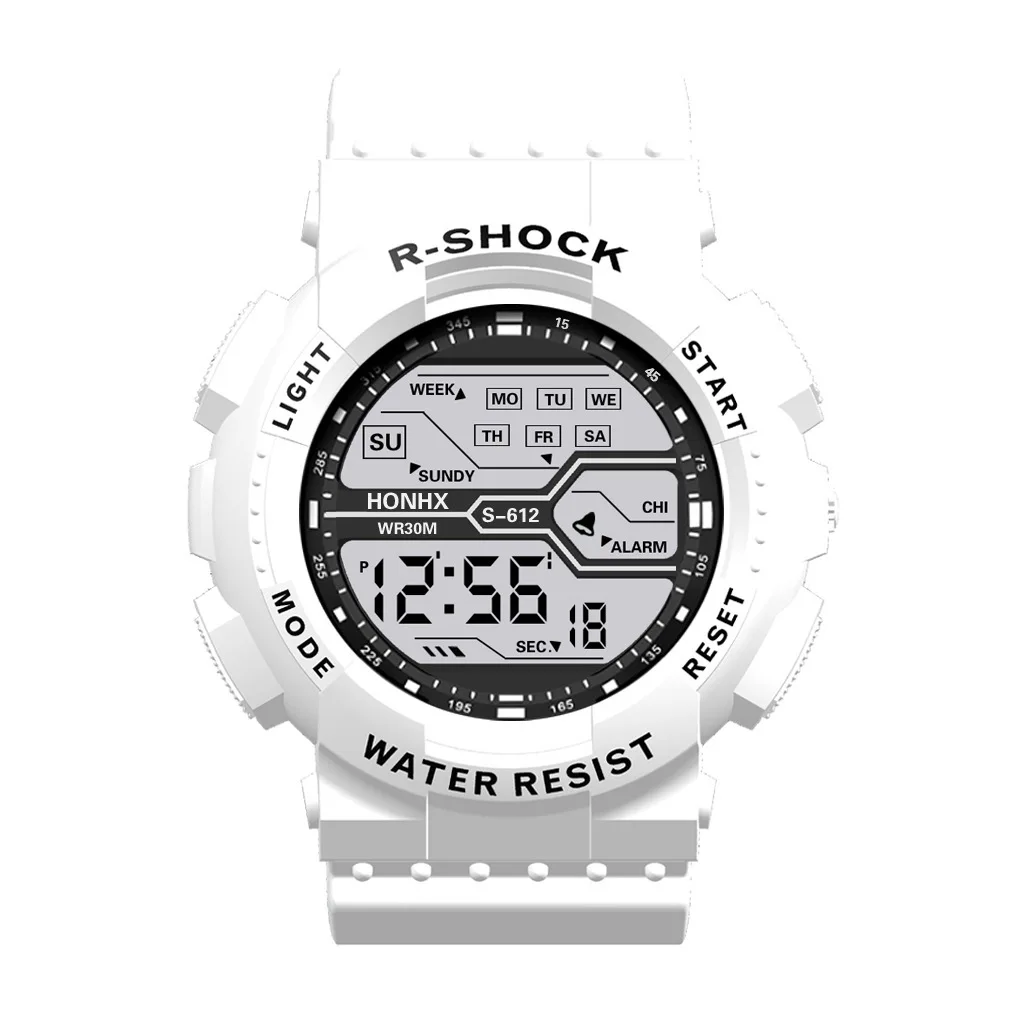 Outdoor Sport Mannen Horloge Multifunctioneel Groot Scherm Led Elektronische Waterdichte Lichtgevende Militaire Digitale Polshorloges Reloj Hombre