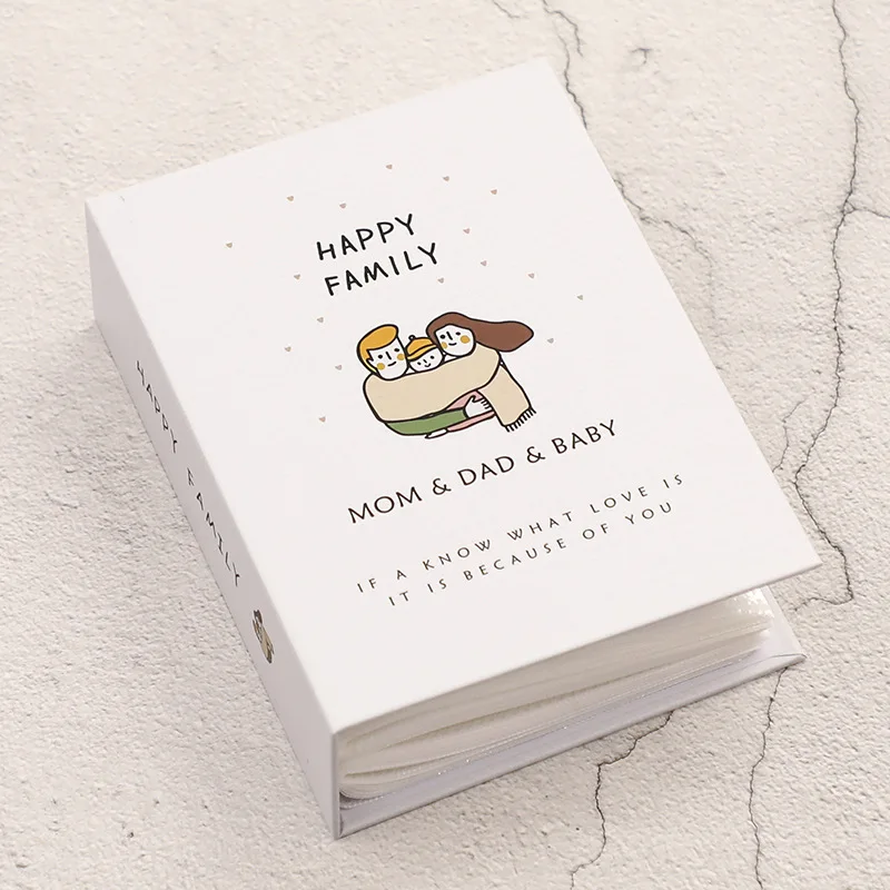 Photo Album 4 inch 200 Pocket Growth Album Cartoon 4R Photo Album Collection of Children Growth Photos High-capacity Hard Shell Albums