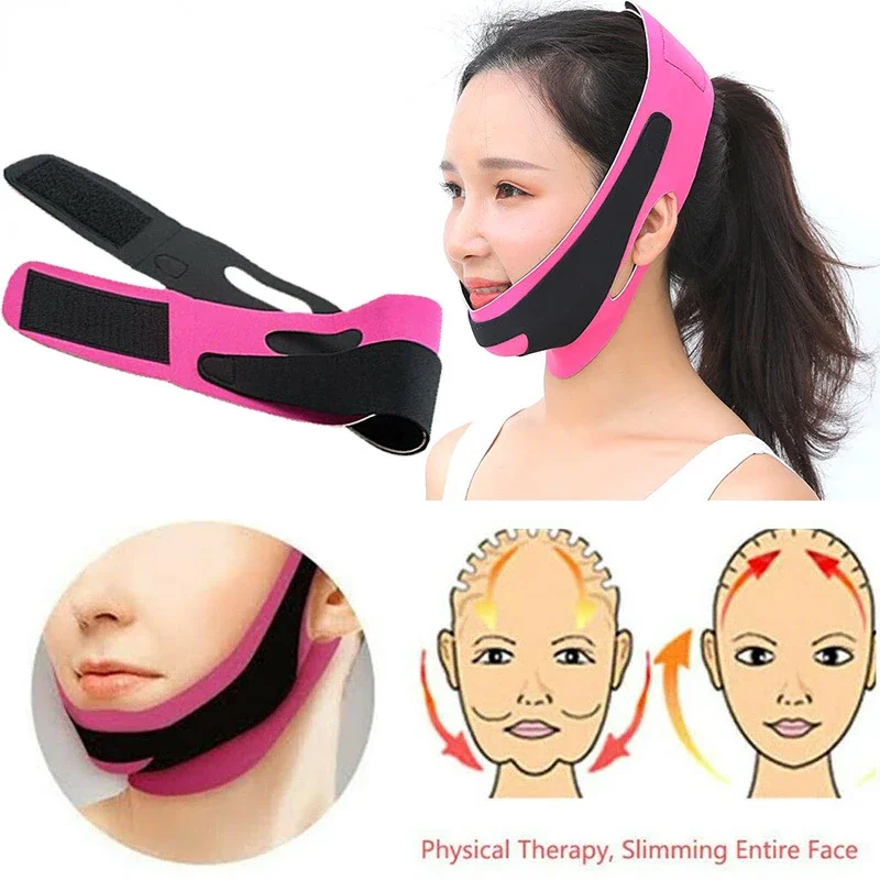 

Elastic Face Slimming Bandage Women V Line Face Shaper Elastic Chin Cheek Lift Up Belt Slim Lift Up Mask Anti Wrinkle Strap Band