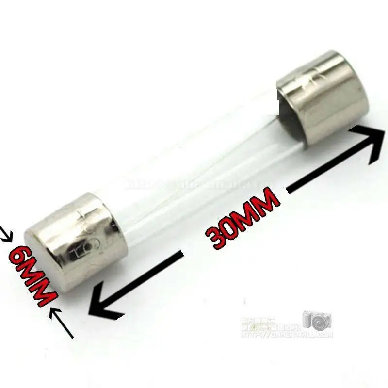 Blow Glass Fuse Quick Fast 6*30mm 250V 0.1A 0.2A 0.25A 0.3A 0.5A 0.75A 1A 1.25A 1.5A 2A 2.5A 3A 3.15A 4A 5A 6A 6.3A