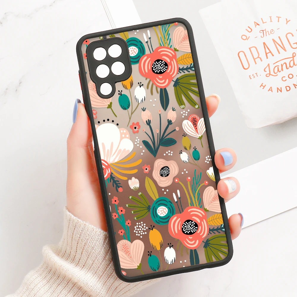 Floral Design Hard Phone Case Protective Cover