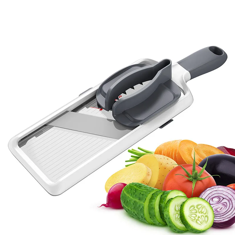 Multi Handheld Vegetable Slicer Adjustable Stainless Steel Blade Kitchen Veggie Chopper Cheese Grater Food Slicer