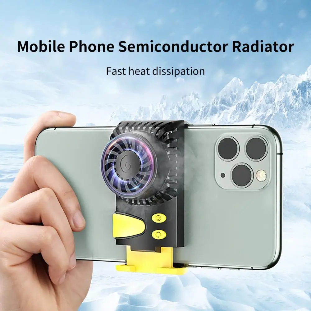 Smart Phone Cooling Fan Gaming Mobile Gamepad Cooler Fan Portable For