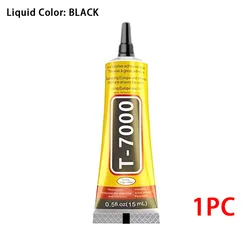 Universal Black Adhesive Glue for Electronics and DIY Projects - Multi - Size Options Available (T7000 15ml 1pc)