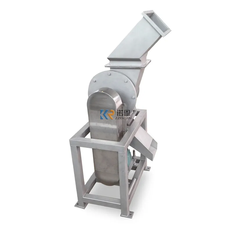 1T/H Hammer Fruit Crusher Machine Stainless Steel Grape Crusher Vegetable Apple Electric Grinder Pulverizer Machine