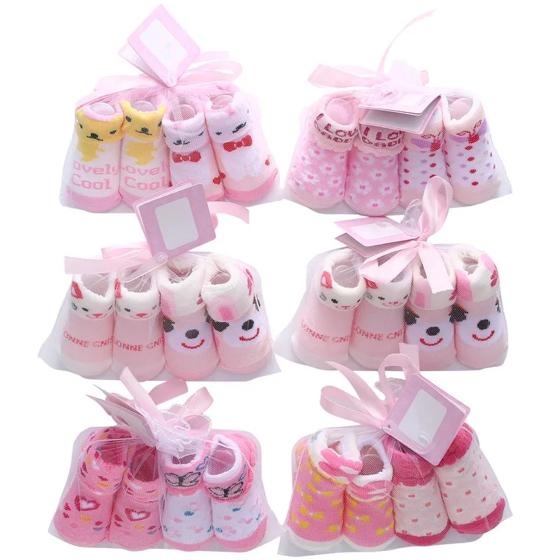Baby Socks 2Pairs Infant Autumn Cotton For Girls Boys Newborn Toddler