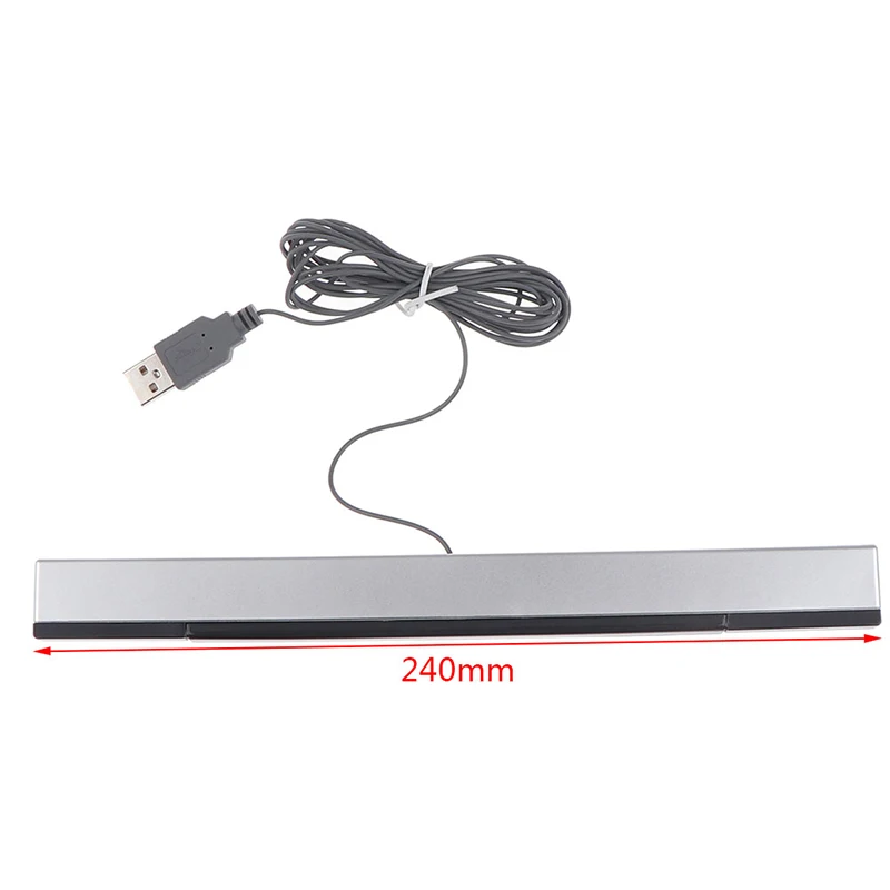 Wii Sensor Bar Wired Receivers IR Signal Ray USB Plug Replacement For Nitendo motion sensor bar