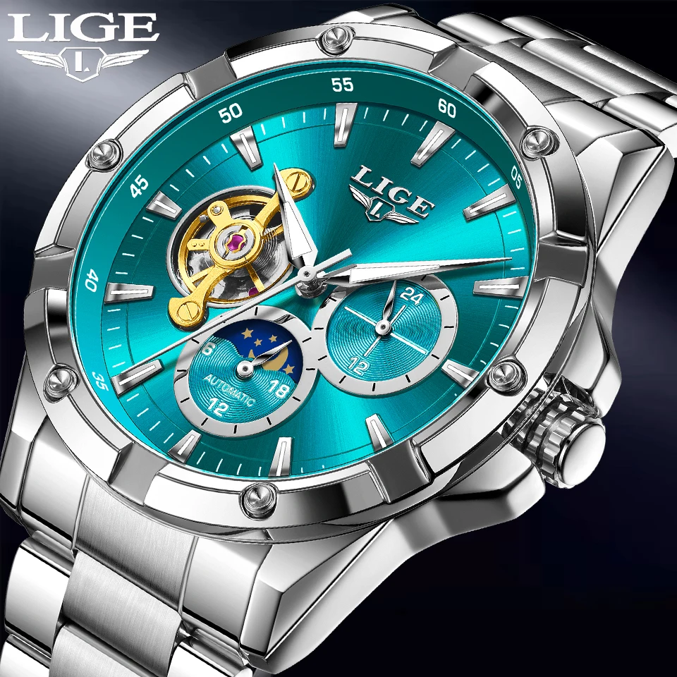 New Tourbillon Automatic Watches For Men Fashion Business Watch Men Luxury Sports Waterproof Men's Mechanical Wristwatch_voghion.com