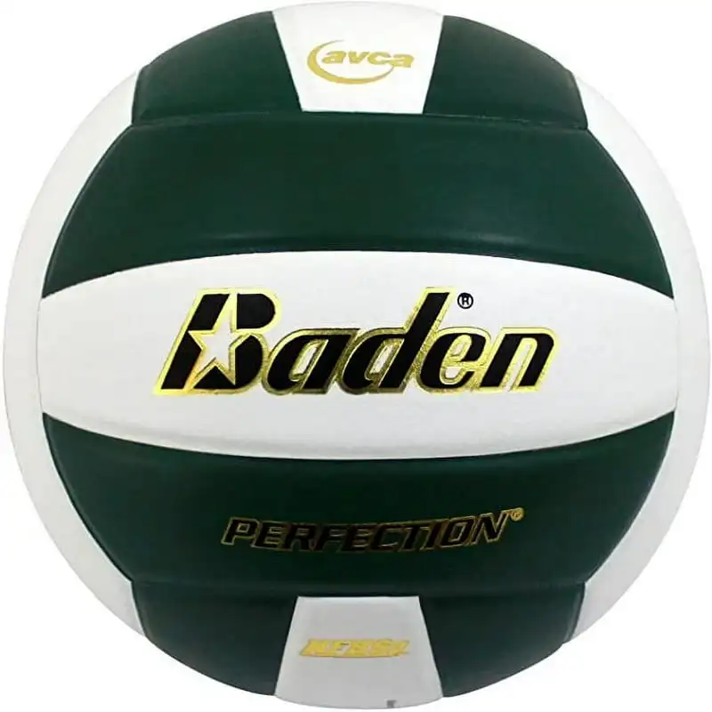 

Perfection Leather Volleyball, Green/White