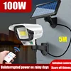 Powerful Solar Wall Light Outdoor Spotlight Monitor With Motion Sensor Street Lamp 500W With 5M Solar Panel Lighting For Garden 1