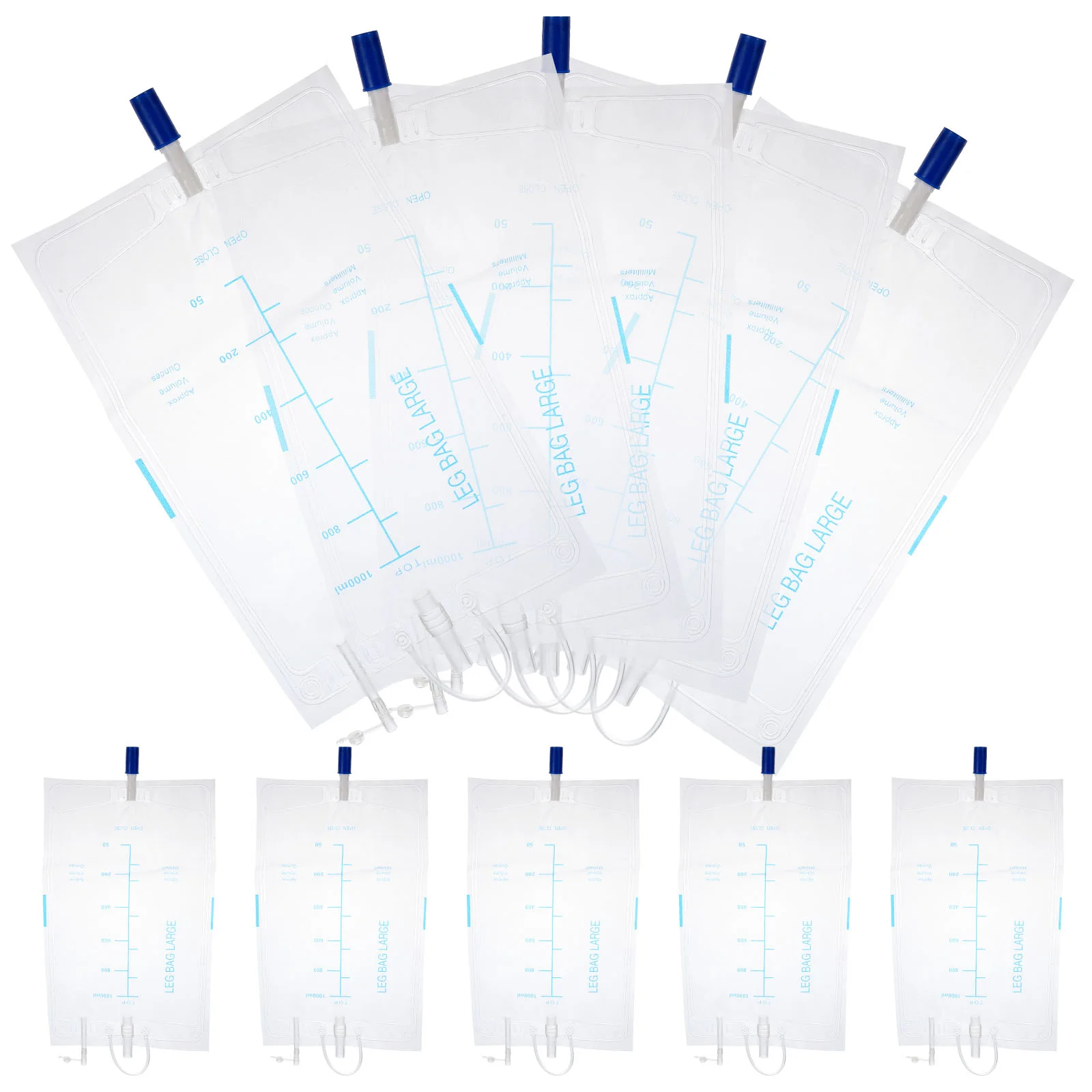 Liquid Storage Bag Urinary Drainage Disposable Pvc Urine Pouch 10 Pcs