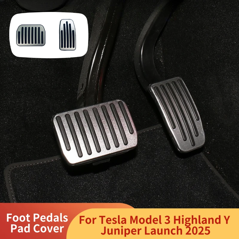 Brake Accelerator Pedals Cover For Tesla Model Y Model 3 Highland Aluminum Alloy