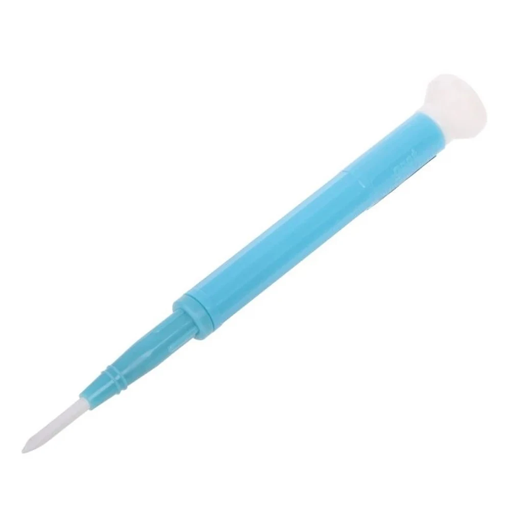 

1/4pcs Screwdriver Plastic Handle Replacement Screw Driver Slotted Spare Parts Accessories Antistatic Blue + White