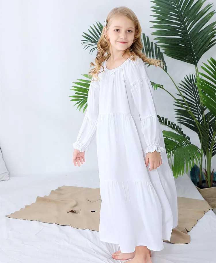 2023 Kids Sleep Dress Pajamas De Vestido Girls Princess Night Gown 2023-kids-sleep-dress-pajamas-de-vestido-girls-princess-night-gown