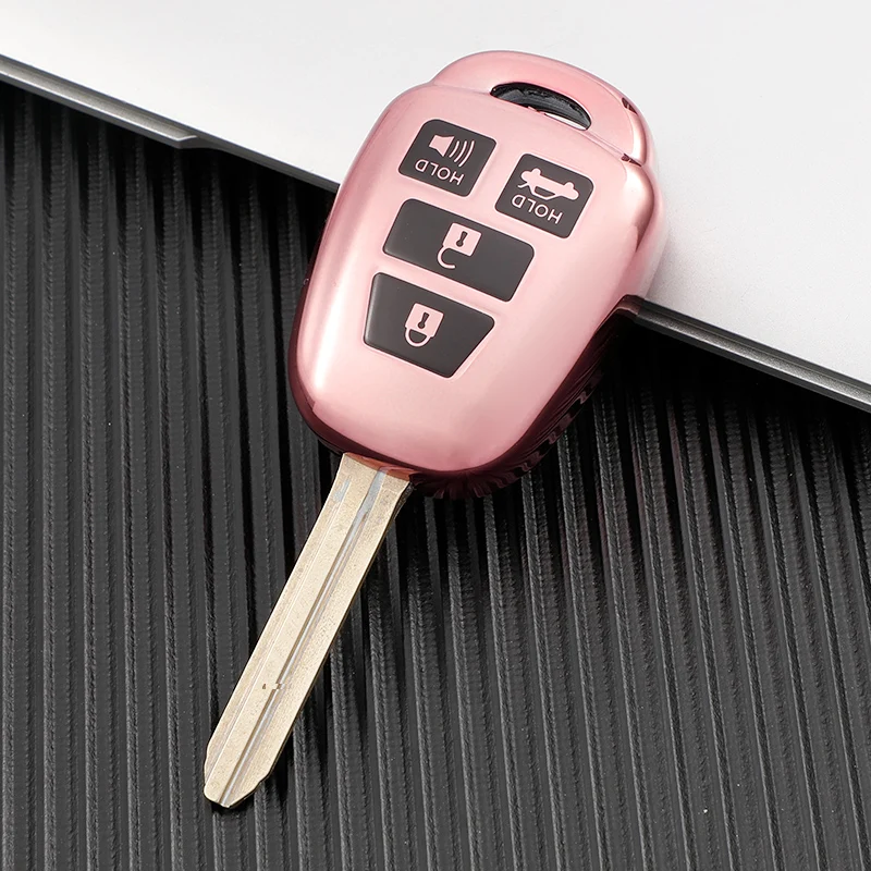 Replacement Key Fob Shell Case For 2012-2014 Toyota Prius C - Black, No Programming Needed