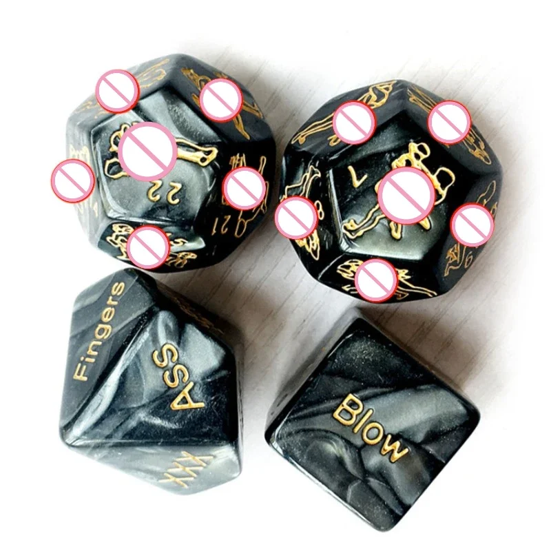 4PCS/SET Sex Dice 12 Kinds of Sex Play Positions Adult Game Sm Play Roles Flirt Sex Products Bdsm Toys Erotic Goods