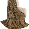 1PC Hot pattern Cheetah Cow Zebra Flannel Blanket Throw Home Sofa Lunch Break Blankets Children Student Blankets Nap Gifts 2