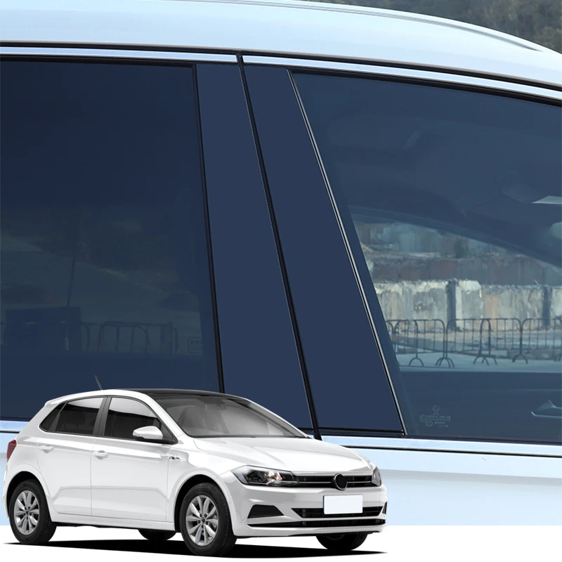 

Car Styling For Volkswagen POLO AW Hatchback 2018-2022 Car Window Pillar Trim Sticker Middle BC Column Sticker Auto Accessories