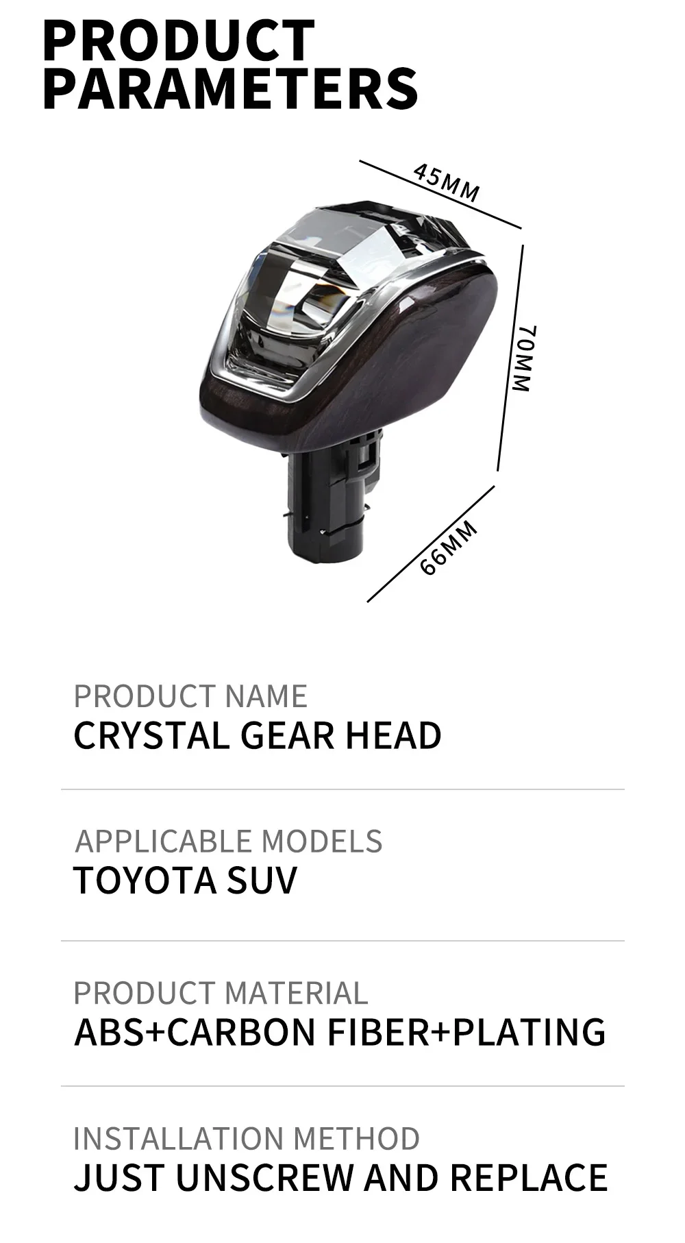 LED is suitable for Toyota RAV4 Highlander crown WILDLENER crystal illuminated g