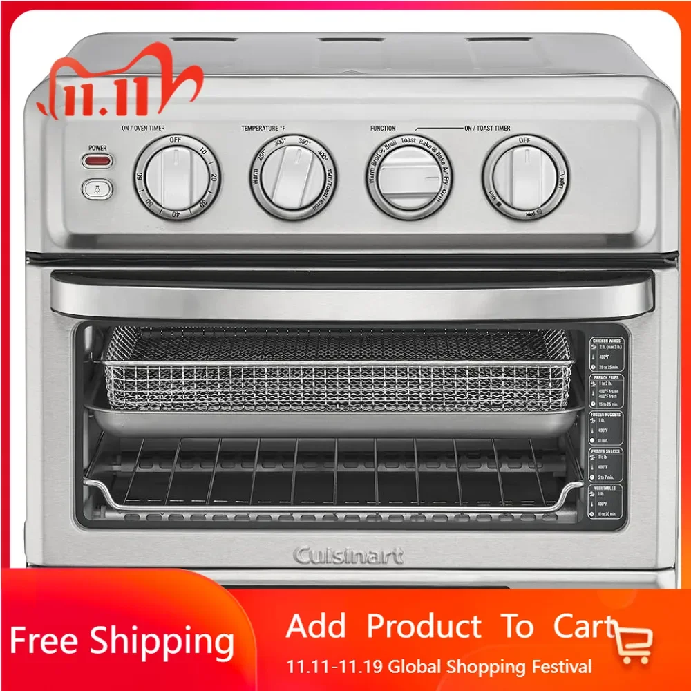 Air Fryer Stainless Steel Electric Grills Kitchen Airfryrer Home-appliance Air Fryer + Convection Toaster Oven Airfryer Oil