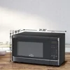 Countertop Microwave Oven 1.1 Cu.Ft/1000W 6 Cooking Programs LED Lighting Push Button Black Kitchen Electric Microvawe Home 5