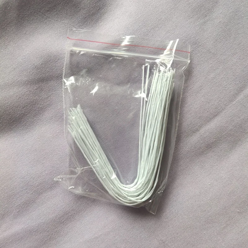 26# 0.45mm 10CM Paper Covered Artificial Branches Twigs Iron Wire 50-100Pcs/Lot for DIY/nylon Flower Accessory artificial branches