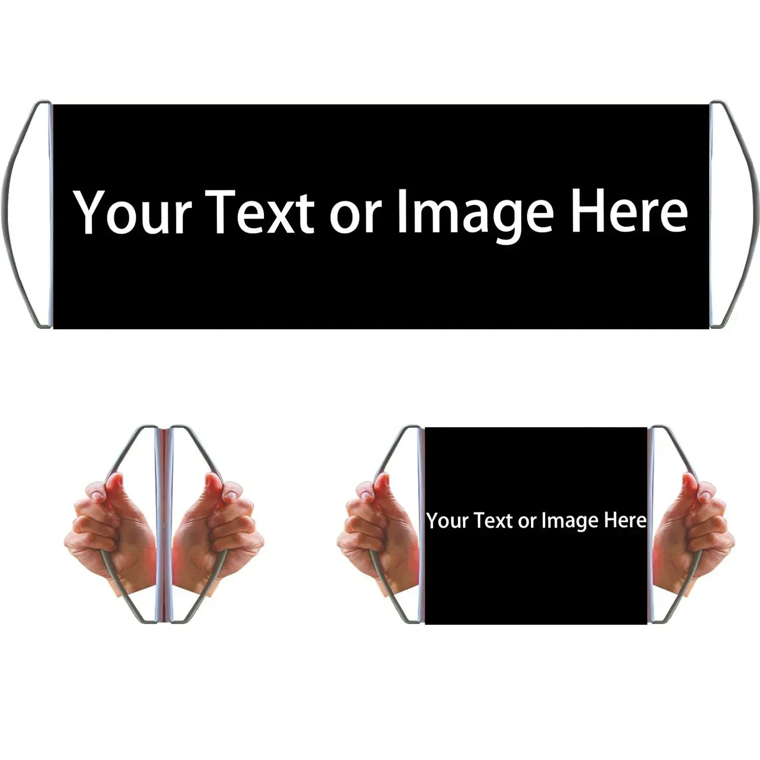 1pc Hand Banner Reusable Handheld Portable Banners for Birthday Party Sports Concerts Cheer Congratulations