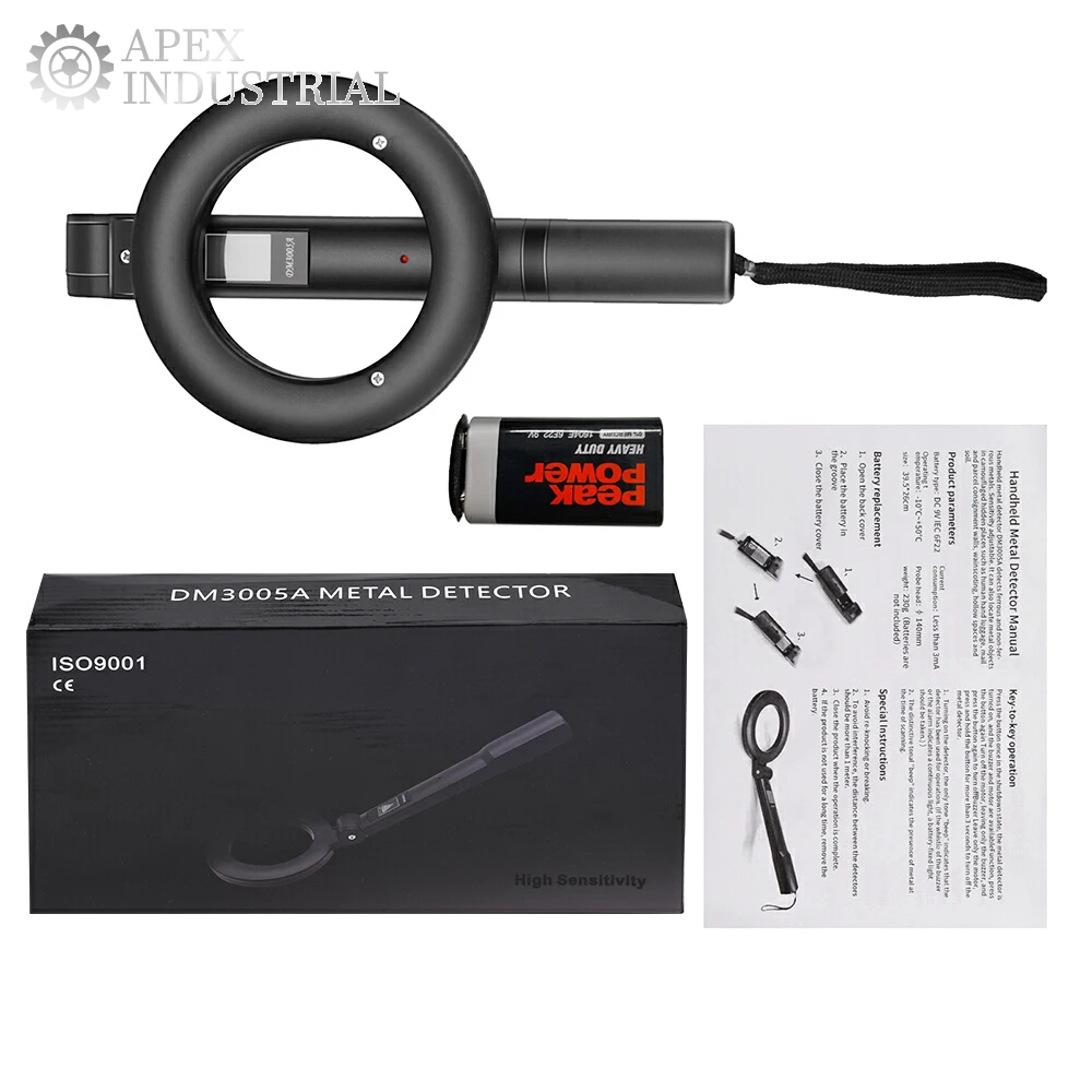 DM3005A Metal Dedektörü Pinpointer Alarmı Taşınabilir Yüksek Hassasiyetli Tarayıcı Güvenlik Kontrol Cihazı Altın Bulucu Kazıcı Metal Bulucu