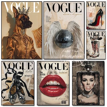 Poster Moderni di Moda con Ballerine e Tacchi Alti Rossi, Stampe Classiche su Tela, Quadri da Parete per Soggiorno e Arredamento Casa